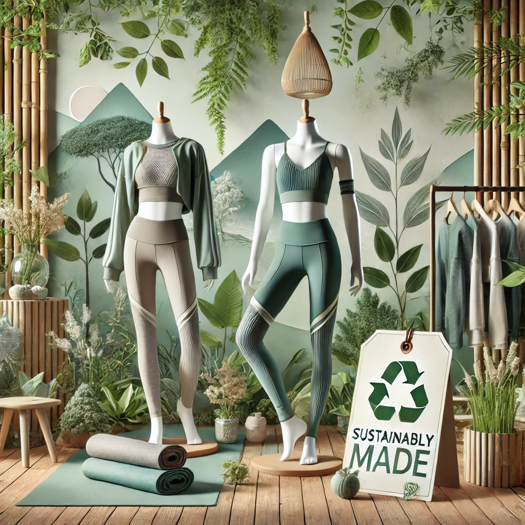 Sustainable materials help reduce the environmental footprint of yoga apparel production. 